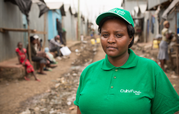 ChildFund Projektmitarbeiterin in Kenia